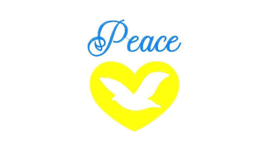 Peace embroidery design - Peace Dove embroidery designs machine embroidery pattern - No war embroidery download file - Ukraine FREE design Marcia Embroidery