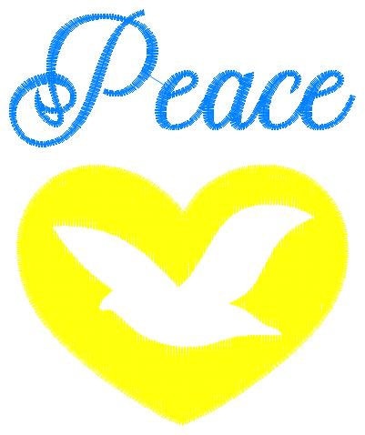 Peace embroidery design - Peace Dove embroidery designs machine embroidery pattern - No war embroidery download file - Ukraine FREE design