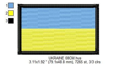 Ukraine Flag embroidery design - Ukraine embroidery designs machine embroidery pattern - Ukrainian embroidery download file - FREE design - Marcia Embroidery
