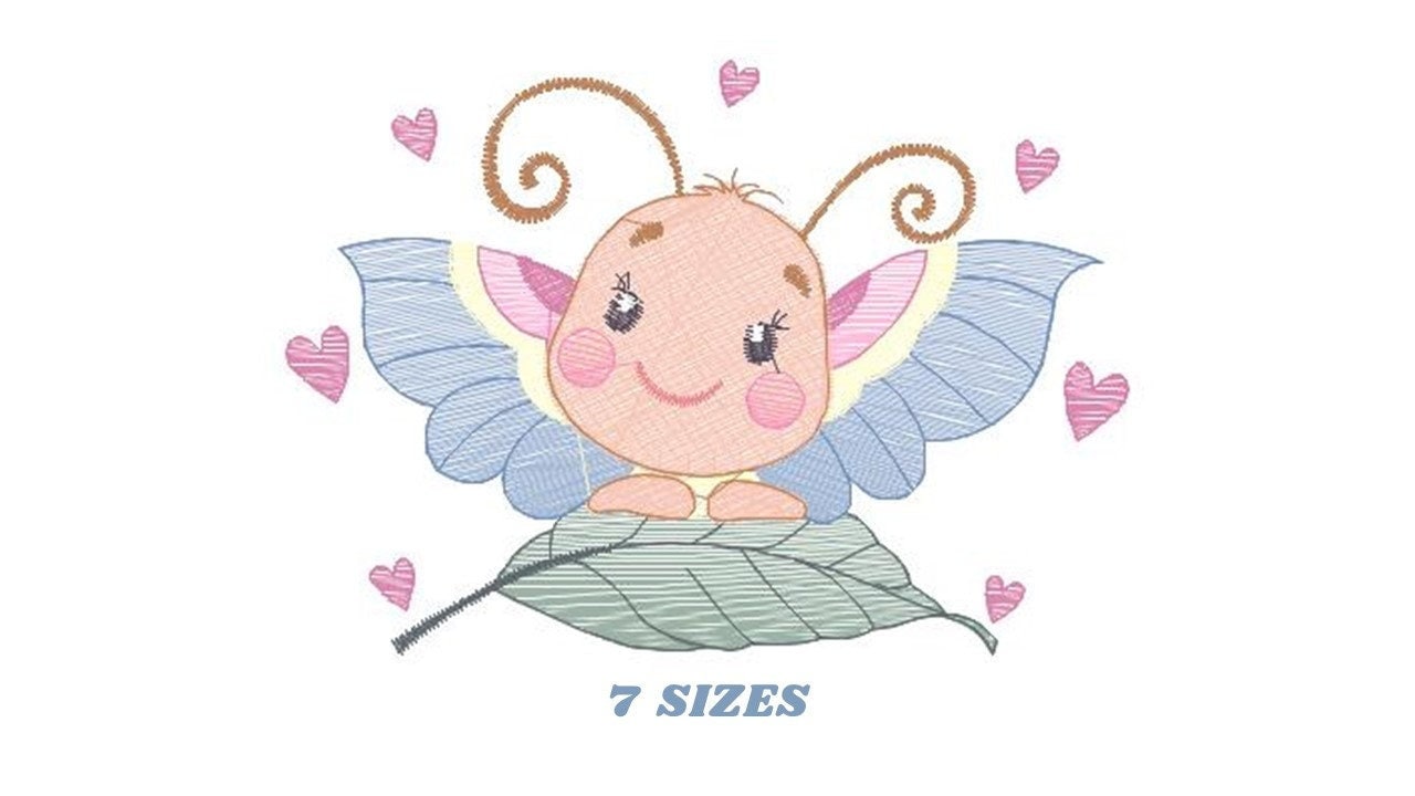 Butterfly embroidery design - Dragon Fly embroidery designs machine embroidery pattern - Baby girl embroidery file - instant download pes Marcia Embroidery