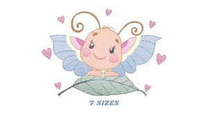 Butterfly embroidery design - Dragon Fly embroidery designs machine embroidery pattern - Baby girl embroidery file - instant download pes