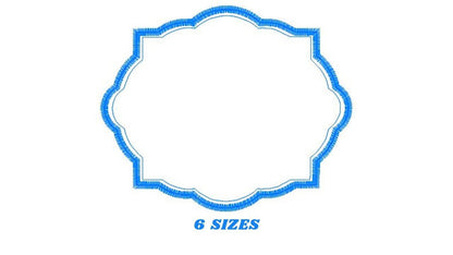 Monogram Frame embroidery designs set - Frame Applique Design Shape Embroidery Machine embroidery pattern - Monogram Form - instant download