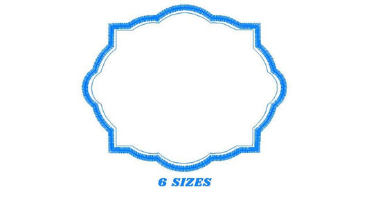 Monogram Frame embroidery designs set - Frame Applique Design Shape Embroidery Machine embroidery pattern - Monogram Form - instant download