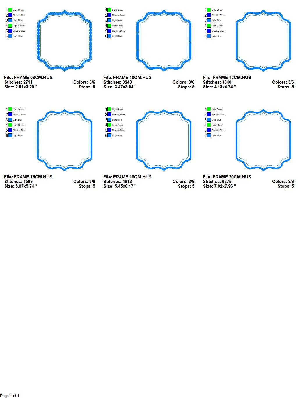 Monogram Frame embroidery designs set - Frame Applique Design Shape Embroidery Machine embroidery pattern - Monogram Form - instant download