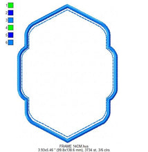 Load image into Gallery viewer, Frame embroidery designs set - Frame Applique Design Shape Embroidery Machine embroidery pattern - Curly Monogram Form - instant download
