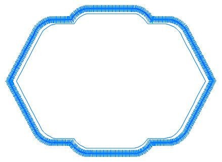 Frame embroidery designs set - Frame Applique Design Shape Machine embroidery pattern - Curly Monogram Form - instant download