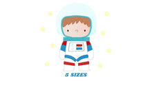 Laden Sie das Bild in den Galerie-Viewer, Astronaut embroidery designs - Baby boy embroidery design machine embroidery pattern - instant download - Space embroidery file Star Rocket
