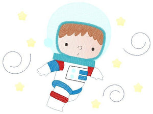 Astronaut embroidery designs - Baby boy embroidery design machine embroidery pattern - Space embroidery file - instant download Star Rocket