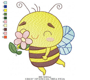 Bee embroidery design - Bees embroidery designs machine embroidery pattern - baby girl embroidery file - honey bee design - Save the bees