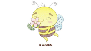 Bee embroidery design - Bees embroidery designs machine embroidery pattern - baby girl embroidery file - honey bee design - Save the bees