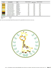 Load image into Gallery viewer, Giraffe embroidery designs - Safari embroidery design machine embroidery pattern - Animal embroidery file - Giraffe applique frame pes jef
