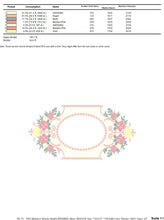 Cargar imagen en el visor de la galería, Frame embroidery designs - Flowers embroidery design machine embroidery pattern - baby girl embroidery file - Flower Wreath design download
