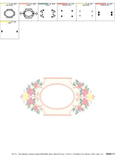 Laden Sie das Bild in den Galerie-Viewer, Frame embroidery designs - Flowers embroidery design machine embroidery pattern - baby girl embroidery file - Flower Wreath design download
