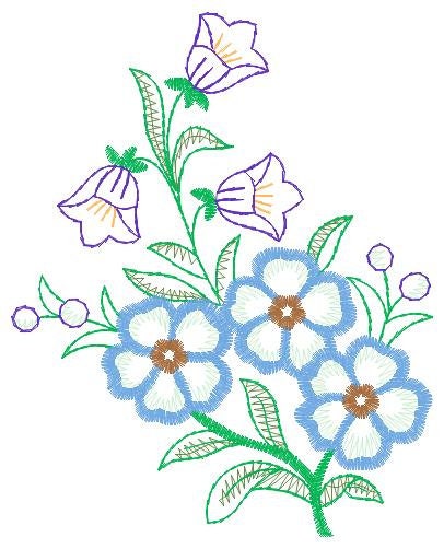 Flowers embroidery designs - Flower embroidery design machine embroidery pattern - Floral embroidery file - flower applique design Tulips Marcia Embroidery