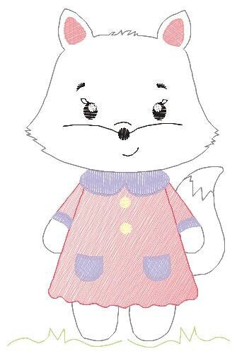 Cat embroidery design - Kitty embroidery designs machine embroidery pattern - Pet embroidery file - Baby girl embroidery Kitchen cloth Apron Marcia Embroidery