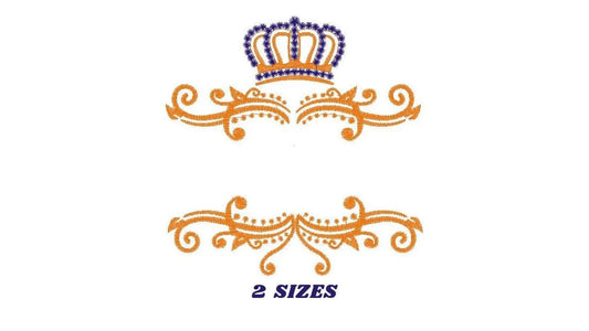 Crown embroidery designs - Laurel embroidery design machine embroidery pattern - Monogram embroidery file - crown desig instant download pes Marcia Embroidery