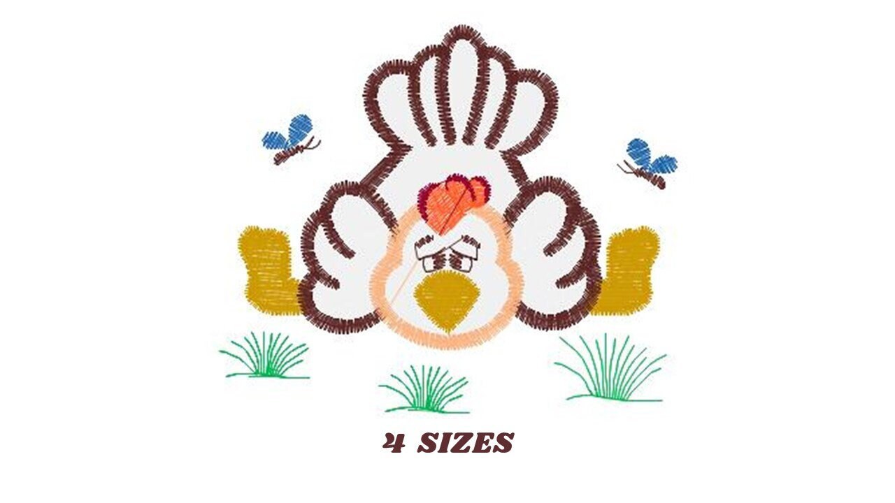 Chicken embroidery designs - Rooster embroidery design machine embroidery pattern - instant download - Kitchen embroidery file tea towel