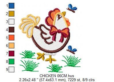 Chicken embroidery designs - Rooster embroidery design machine embroid ...