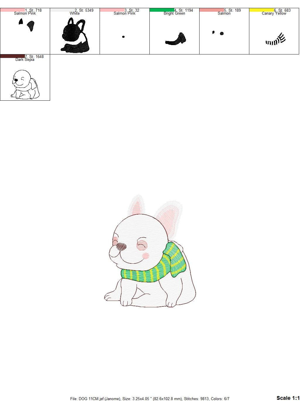 French bulldog embroidery designs - Dog embroidery design machine embroidery pattern - Puppy embroidery file - baby boy embroidery download Marcia Embroidery
