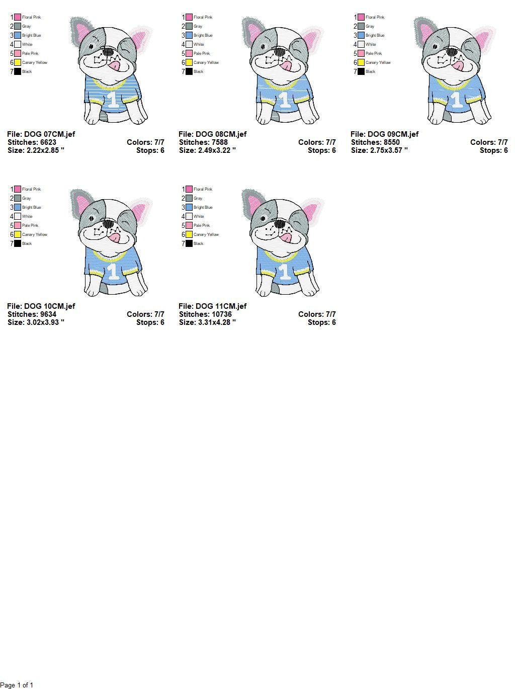 French bulldog embroidery designs - Dog embroidery design machine embroidery pattern - Puppy embroidery file - baby boy embroidery download Marcia Embroidery