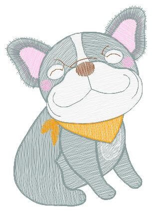 French bulldog embroidery designs - Dog embroidery design machine embroidery pattern - Puppy embroidery file - baby boy embroidery download Marcia Embroidery