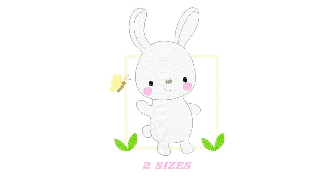Bunny embroidery design - Rabbit embroidery designs machine embroidery pattern - Baby boy embroidery file - Animal quilt - instant download - Marcia Embroidery