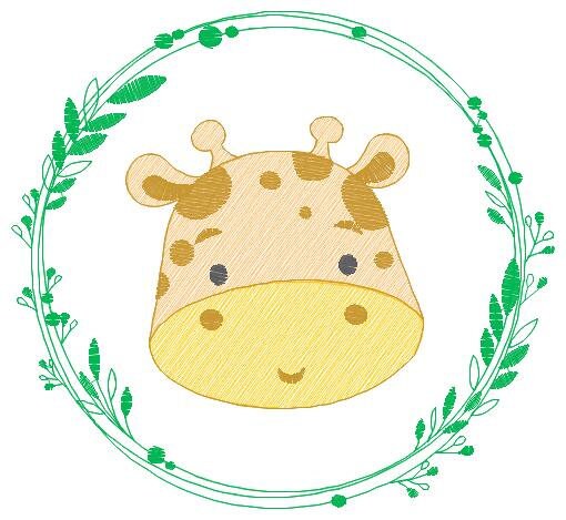 Giraffe face embroidery designs - Giraffe embroidery design machine embroidery pattern - Baby boy embroidery file - instant download pes jef - Marcia Embroidery