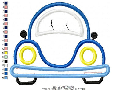 Car embroidery designs - Vehicle embroidery design machine embroidery pattern - Automobile embroidery file - car applique design boy design