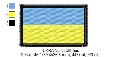Ukraine Flag embroidery design - Ukraine embroidery designs machine embroidery pattern - Ukrainian embroidery download file - FREE design - Marcia Embroidery