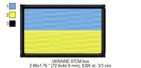 Ukraine Flag embroidery design - Ukraine embroidery designs machine embroidery pattern - Ukrainian embroidery download file - FREE design - Marcia Embroidery