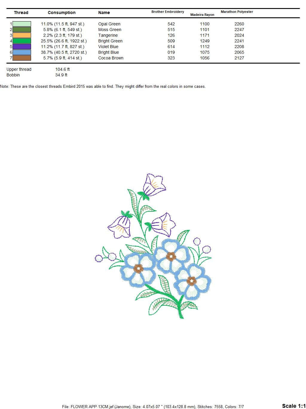 Flowers embroidery designs - Flower embroidery design machine embroidery pattern - Floral embroidery file - flower applique design Tulips Marcia Embroidery