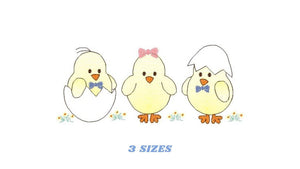 Baby Chick embroidery designs - Chicken embroidery design machine embroidery pattern - baby boy embroidery file - instant digital download