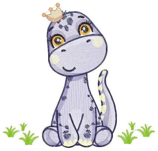 Dinosaur embroidery designs - Dino embroidery design machine embroidery pattern - instant download - Brontosaurus embroidery file pes jef Marcia Embroidery