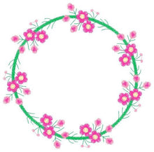 Cargar imagen en el visor de la galería, Monogram Frame embroidery designs - Flower embroidery design machine embroidery pattern - Floral embroidery file - baby girl embroidery pes
