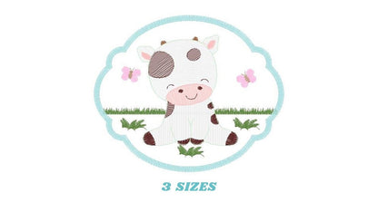 Cow embroidery design - Animal ranch embroidery designs machine embroidery pattern - Farm embroidery file - boy embroidery instant download