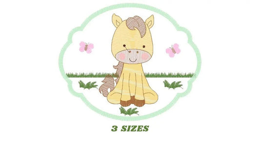 Horse embroidery design - Baby Boy embroidery designs machine embroidery pattern - Barn Farm animals embroidery file - instant download pes Marcia Embroidery