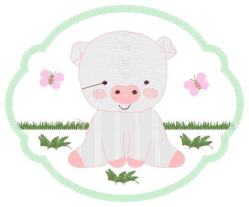 Pig embroidery design - Animal embroidery designs machine embroidery pattern - Baby boy embroidery file - Ranch animal farm instant download - Marcia Embroidery