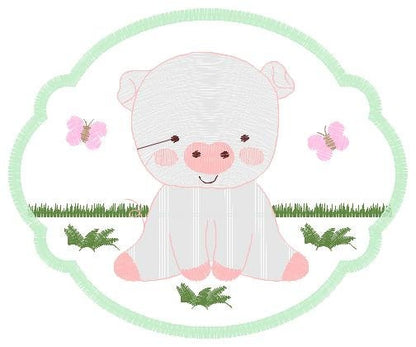 Pig embroidery design - Animal embroidery designs machine embroidery pattern - Baby boy embroidery file - Ranch animal farm instant download - Marcia Embroidery