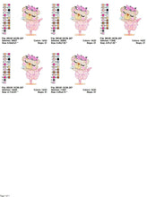 Carica l&#39;immagine nel visualizzatore di Gallery, Bear embroidery designs - Ballerina embroidery design machine embroidery pattern - Baby girl embroidery file - Ballerina with flowers design
