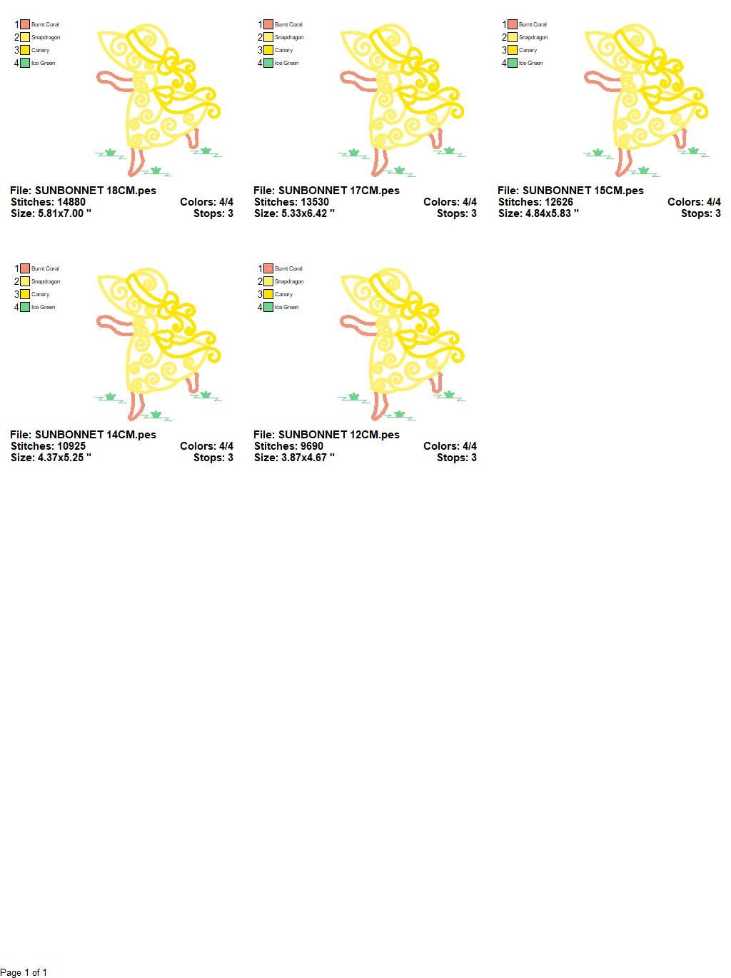 Sunbonnet sue embroidery designs - Sun bonnet embroidery design machine embroidery pattern - Kitchen embroidery file - instant download pes