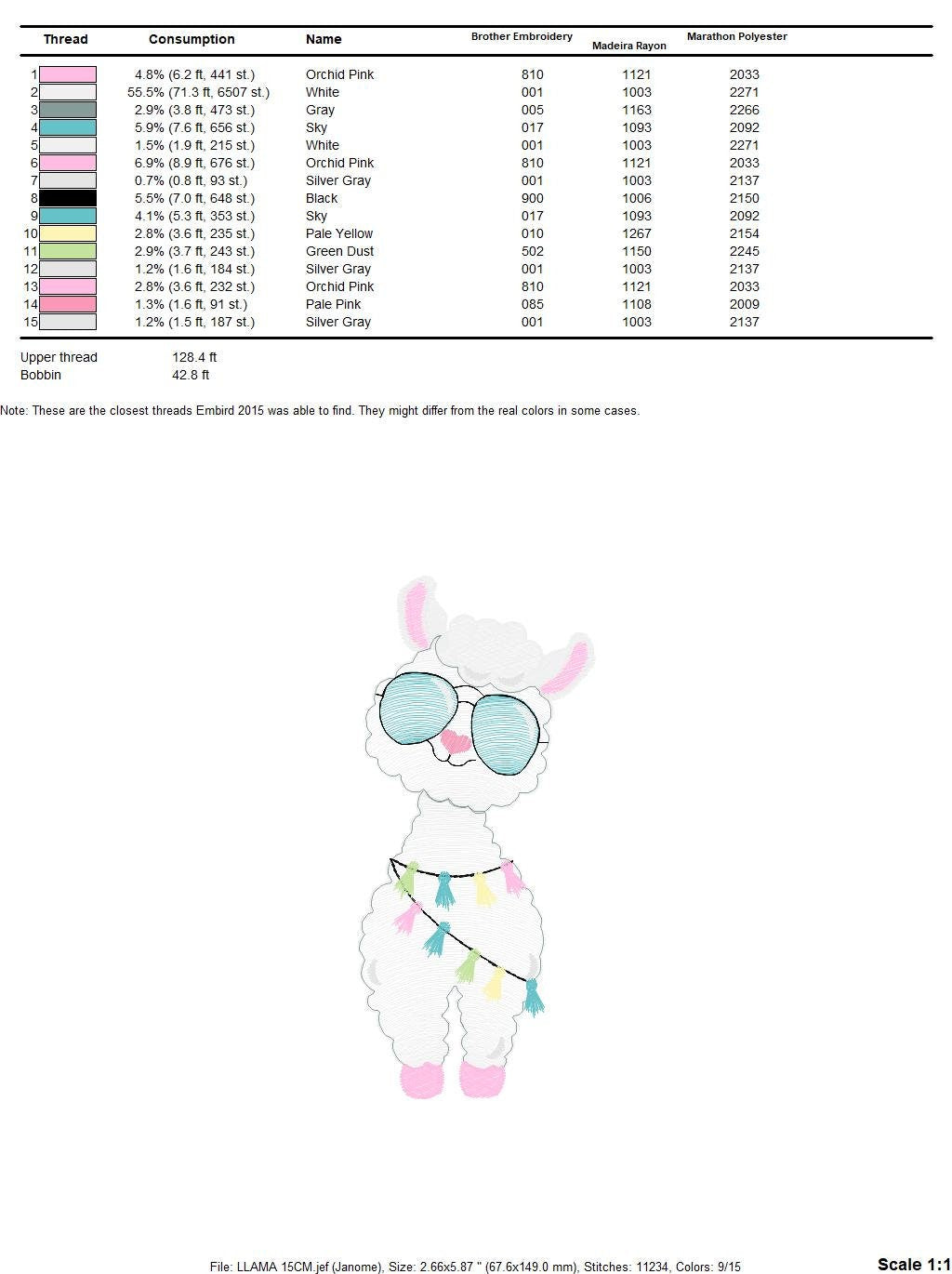 Llama embroidery design - Animals embroidery designs machine embroidery pattern - Baby boy embroidery file - instant embroidery download pes