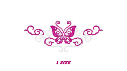 Butterfly embroidery designs - Adult Towel embroidery design machine embroidery pattern - Tea towel embroidery file - kitchen cloth pes jef