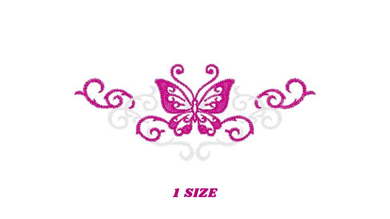 Butterfly embroidery designs - Adult Towel embroidery design machine embroidery pattern - Tea towel embroidery file - kitchen cloth pes jef