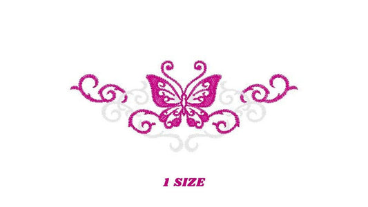 Butterfly embroidery designs - Adult Towel embroidery design machine embroidery pattern - Tea towel embroidery file - kitchen cloth pes jef