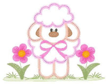 Cargar imagen en el visor de la galería, Sheep embroidery design - Lamb embroidery designs machine embroidery pattern - baby girl embroidery file - newborn embroidery sheep applique
