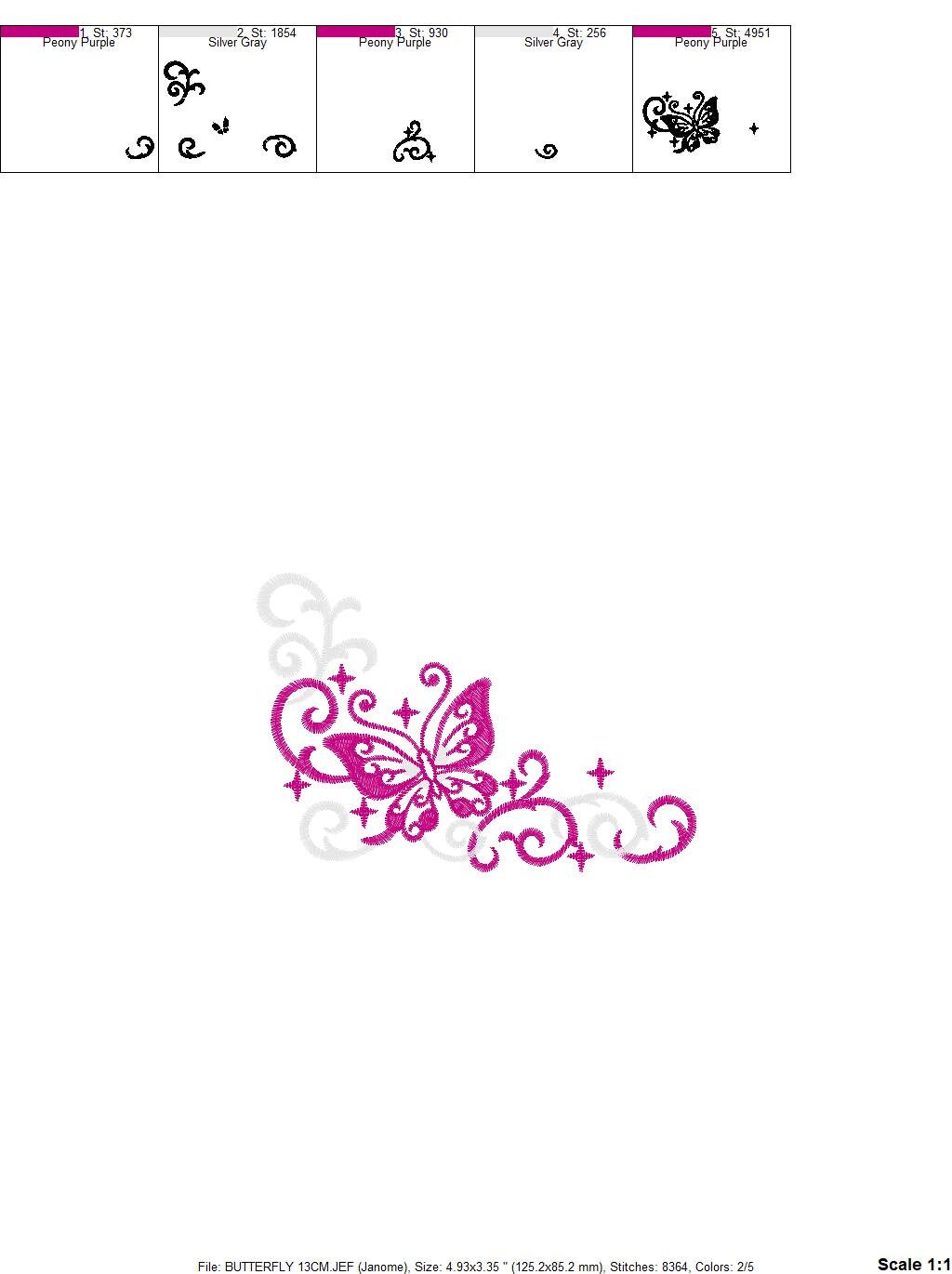 Butterfly embroidery designs - Adult Towel embroidery design machine embroidery pattern - Tea towel embroidery file - kitchen cloth pes jef