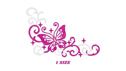 Butterfly embroidery designs - Adult Towel embroidery design machine embroidery pattern - Tea towel embroidery file - kitchen cloth pes jef