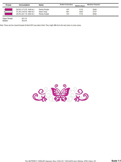 Butterfly embroidery designs - Adult Towel embroidery design machine embroidery pattern - Tea towel embroidery file - kitchen cloth pes jef