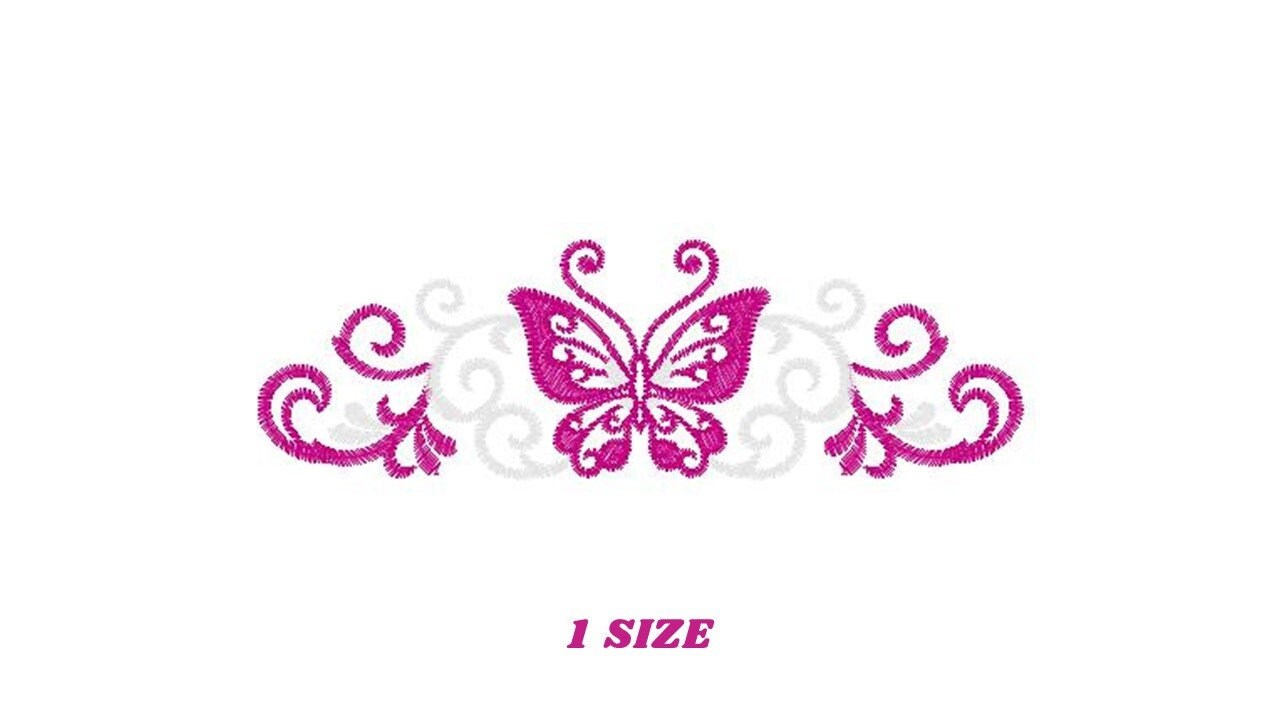 Butterfly embroidery designs - Adult Towel embroidery design machine embroidery pattern - Tea towel embroidery file - kitchen cloth pes jef