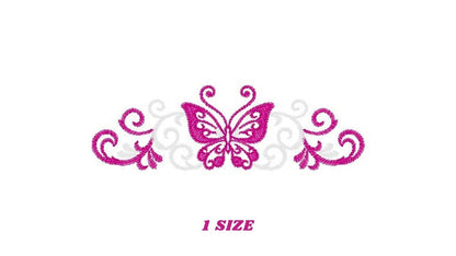 Butterfly embroidery designs - Adult Towel embroidery design machine embroidery pattern - Tea towel embroidery file - kitchen cloth pes jef